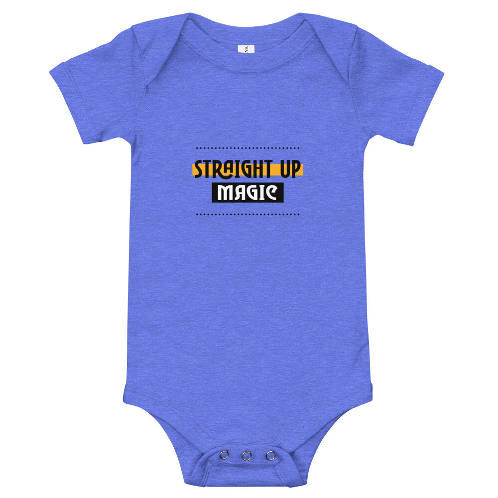 Straight up magic-- Baby short sleeve one piece