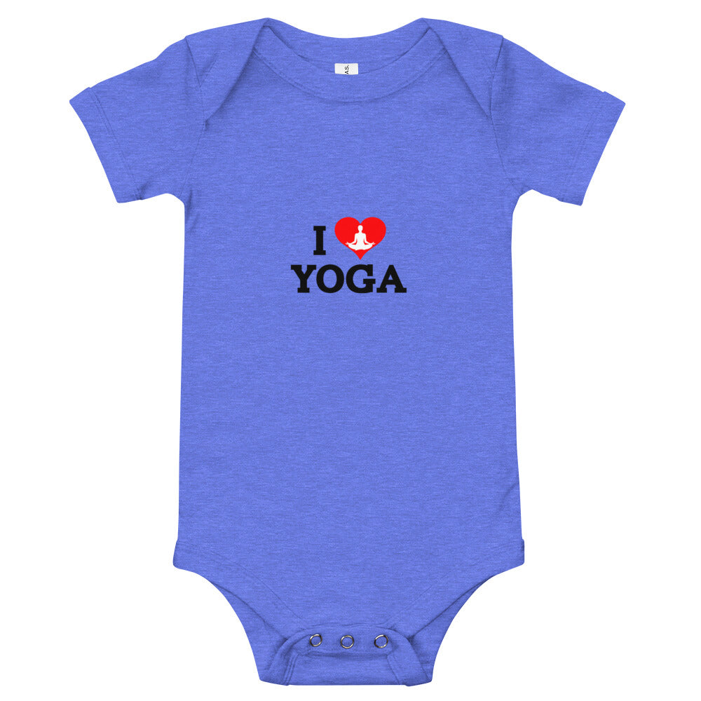 I LOVE YOGA- Baby short sleeve one piece