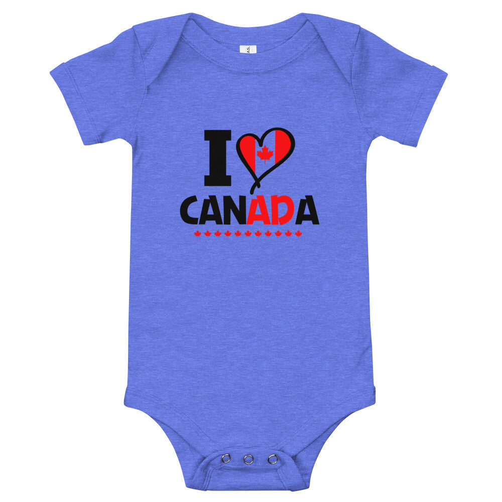 I LOVE CANADA - Baby short sleeve one piece