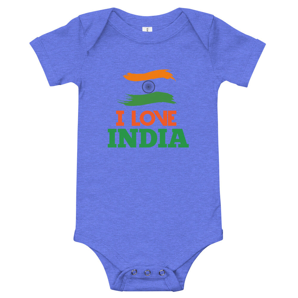 I LOVE INDIA - Baby short sleeve one piece