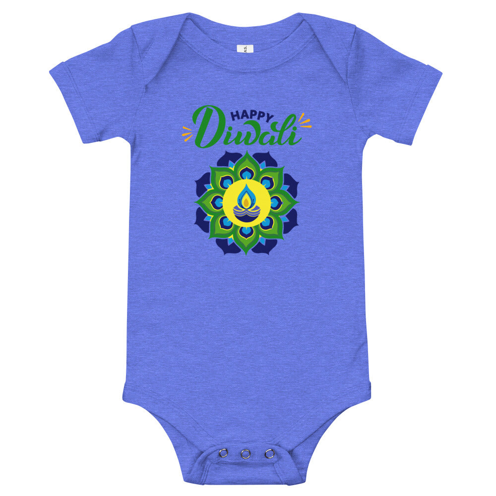 HAPPY DIWALI - Baby short sleeve one piece