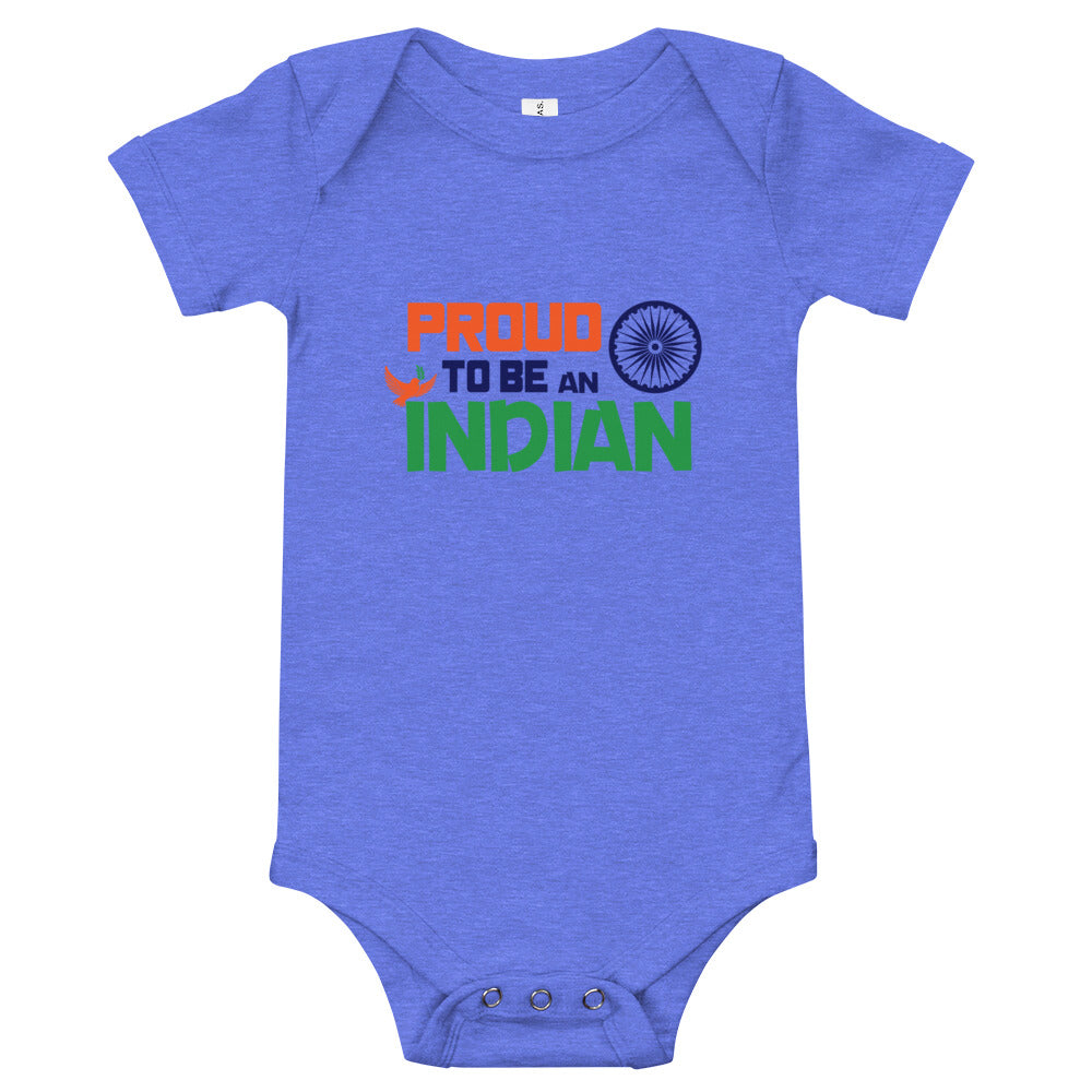 PROUD TO BE AN INDIAN - Baby short sleeve one piece