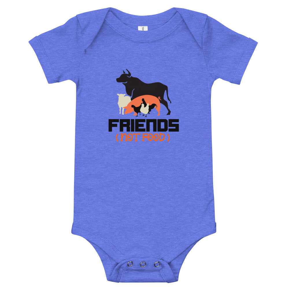 FRIENDS NOT FOOD - Baby short sleeve one piece