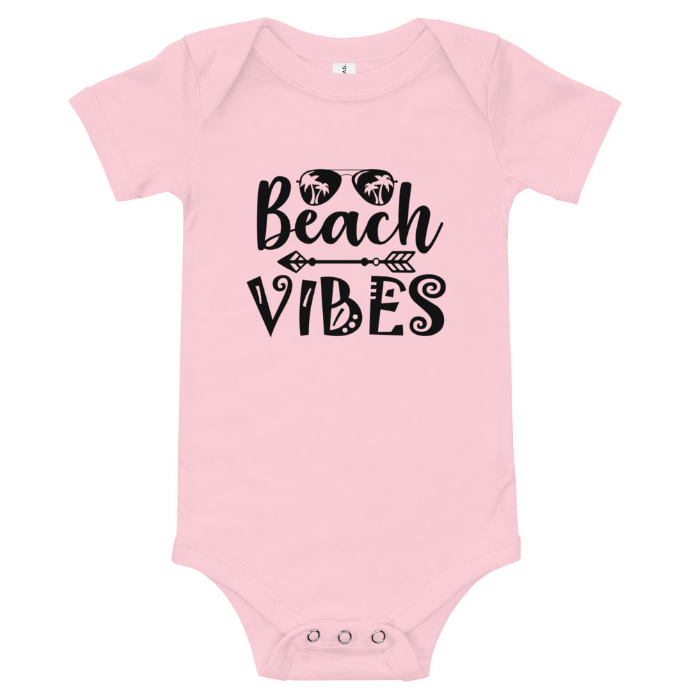 Beach Vibes- Baby short sleeve one piece