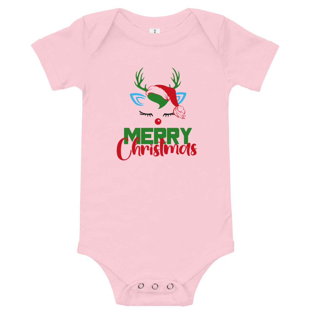 MERRY CHRISTMAS - Baby short sleeve one piece