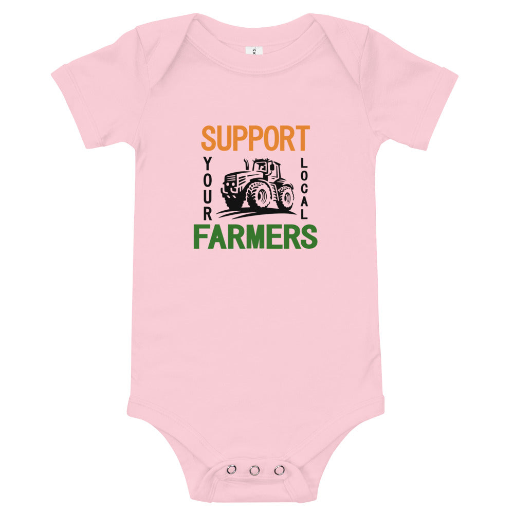 SUPPORT YOUR LOCAL FARMERS - Baby short sleeve one piece