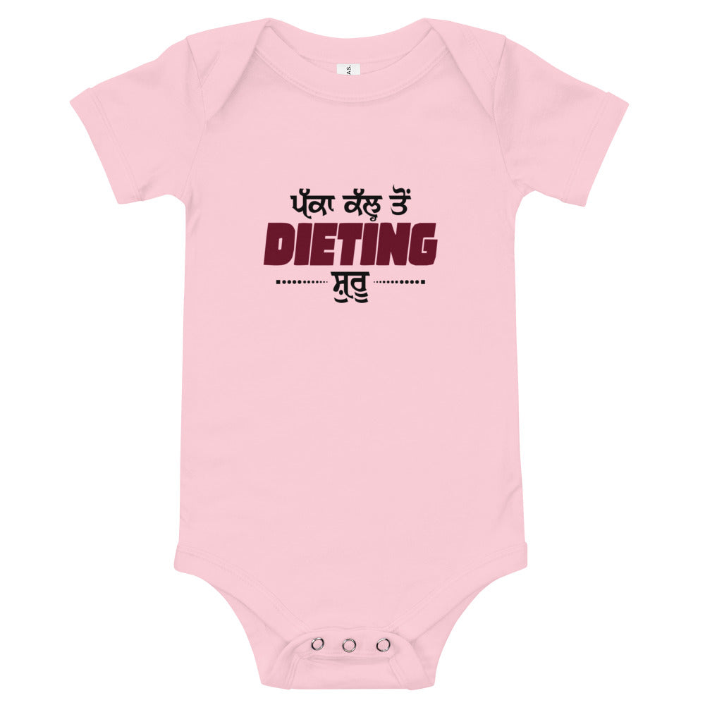 PAKKA KAL TO DIETING SHURU - Baby short sleeve one piece