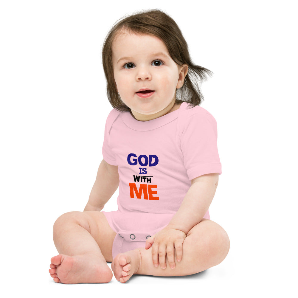 GOD IS WITH ME - Baby short sleeve one piece