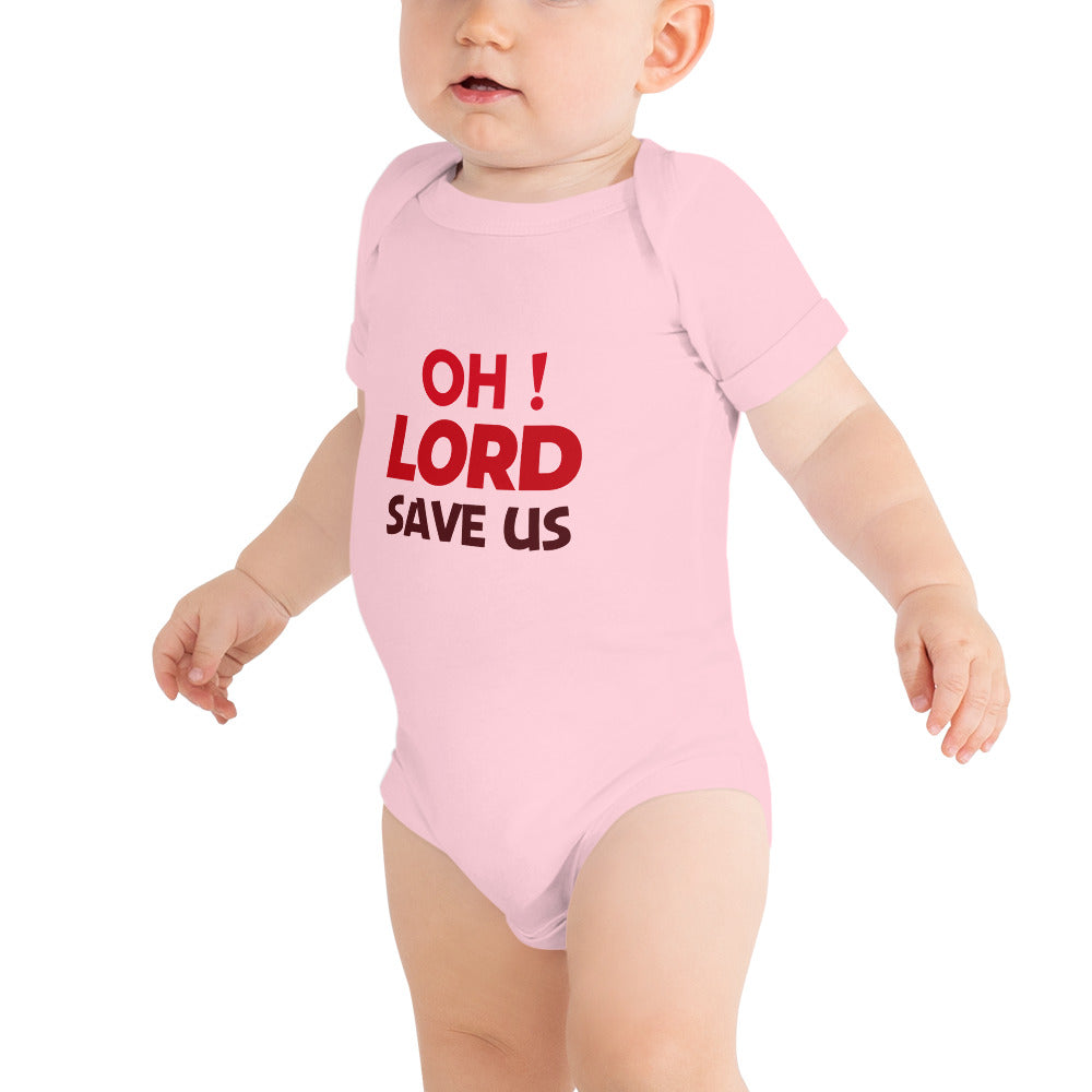 OH ! LORD SAVE US - Baby short sleeve one piece