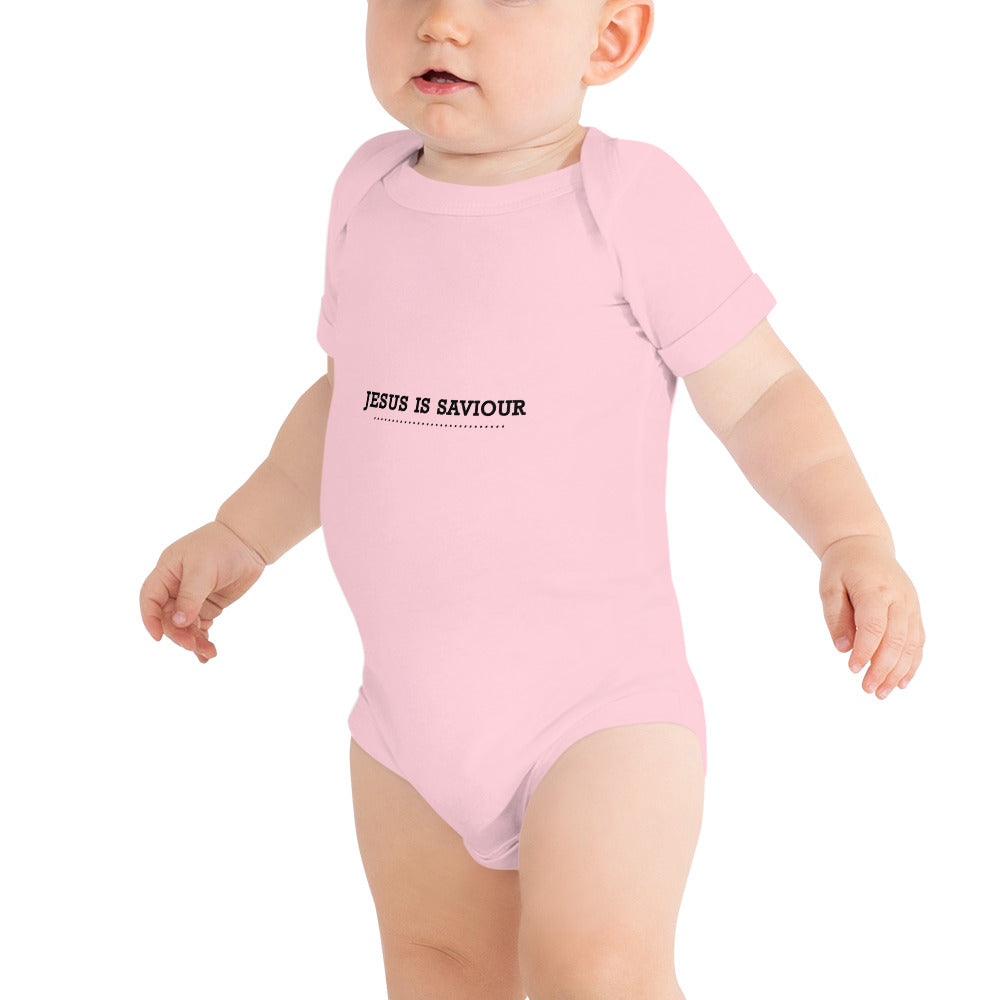 JESUS IS SAVIOUR - Baby short sleeve one piece