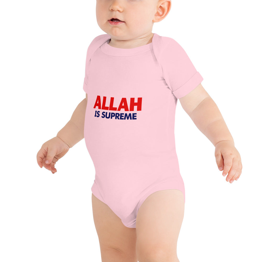 ALLAH IS SUPREME - Baby short sleeve one piece