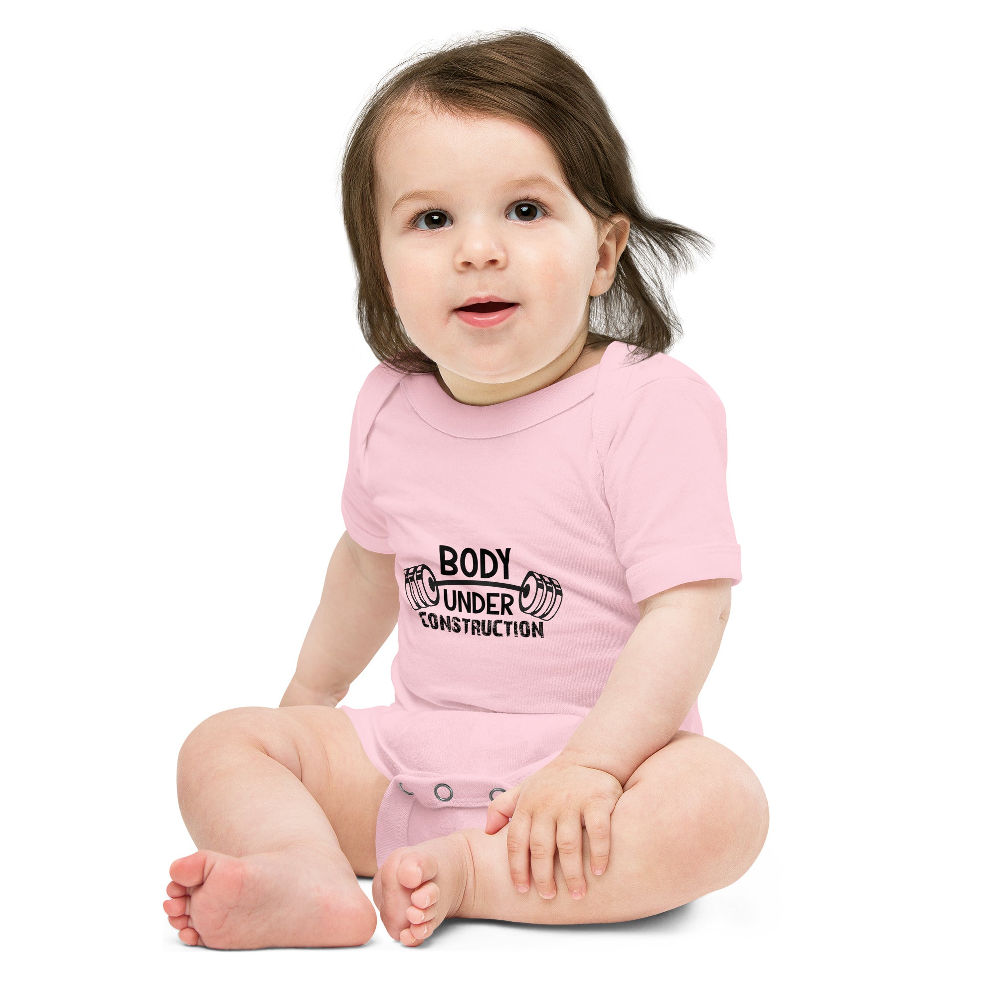 BODY UNDER CONSTRUCTION - Baby short sleeve one piece