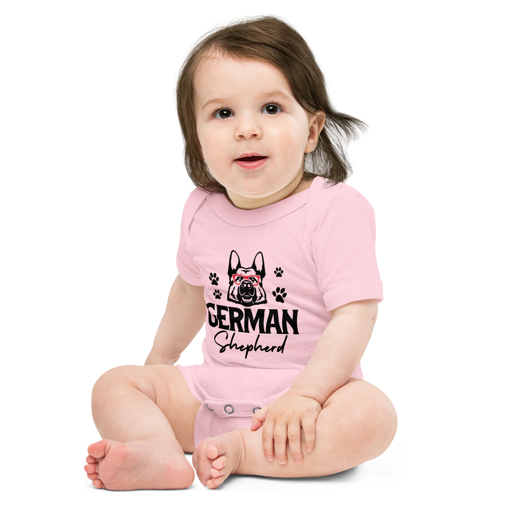 GERMAN SHEPHERD - Baby short sleeve one piece