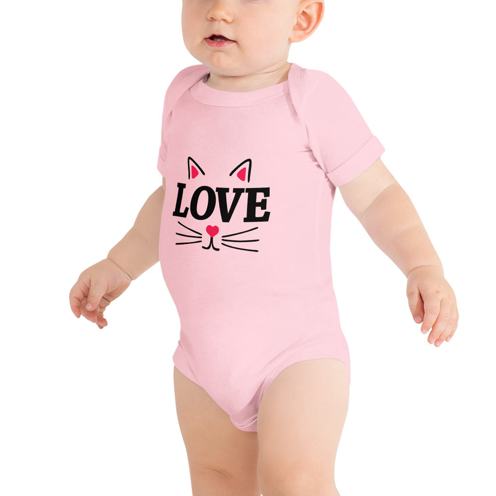 LOVE CATS - Baby short sleeve one piece