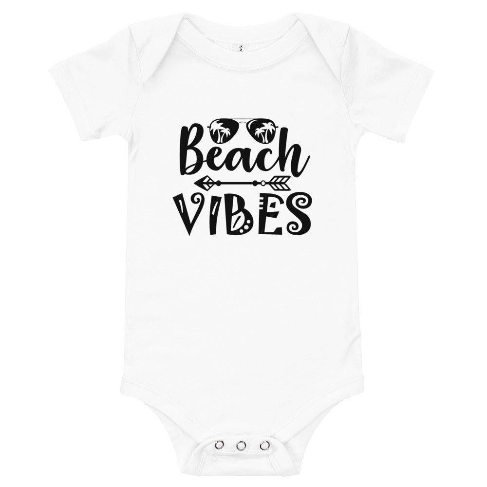 Beach Vibes- Baby short sleeve one piece