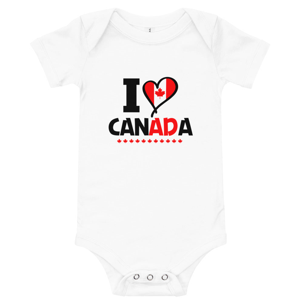 I LOVE CANADA - Baby short sleeve one piece