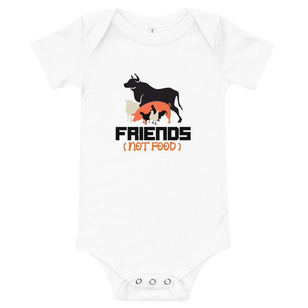 FRIENDS NOT FOOD - Baby short sleeve one piece