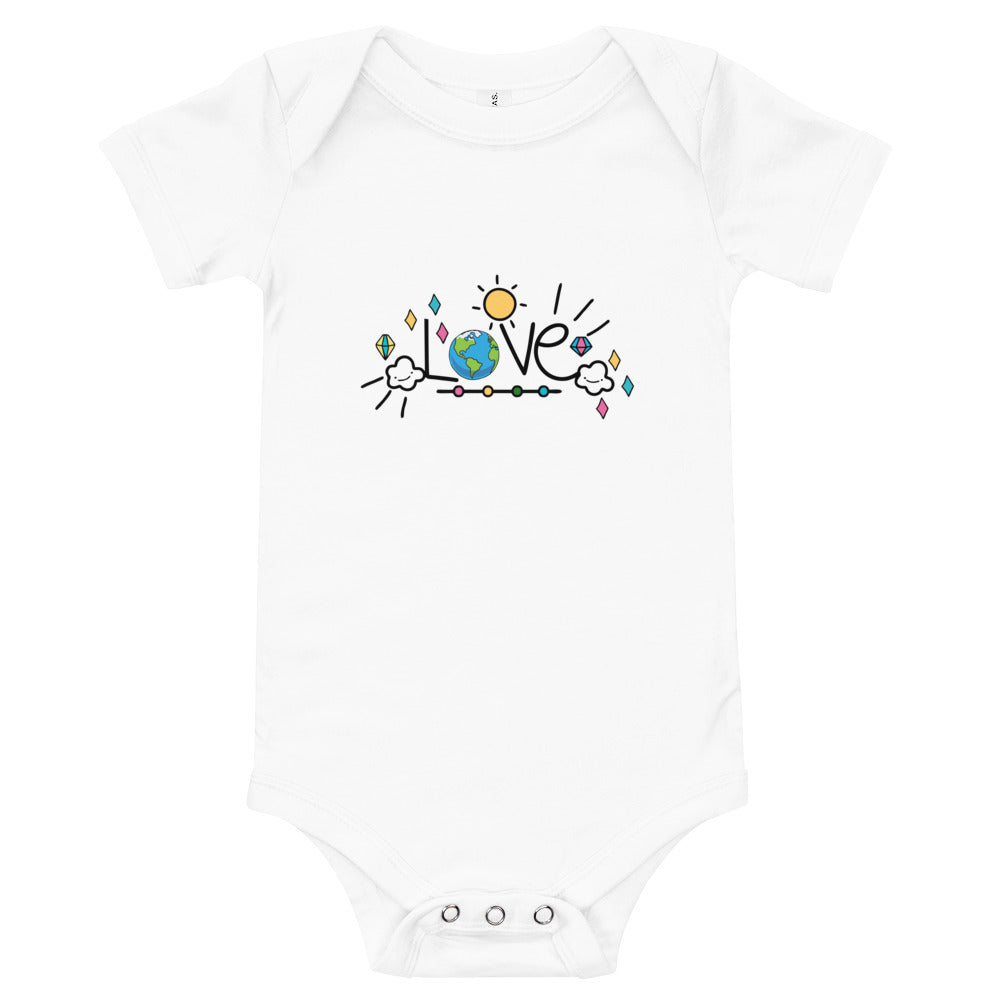 LOVE EARTH - Baby short sleeve one piece