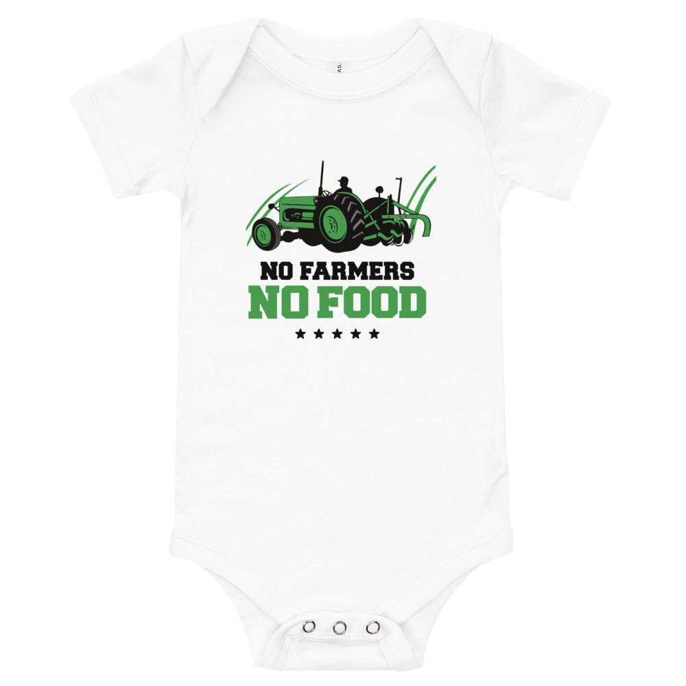 NO FARMERS NO FOOD - Baby short sleeve one piece