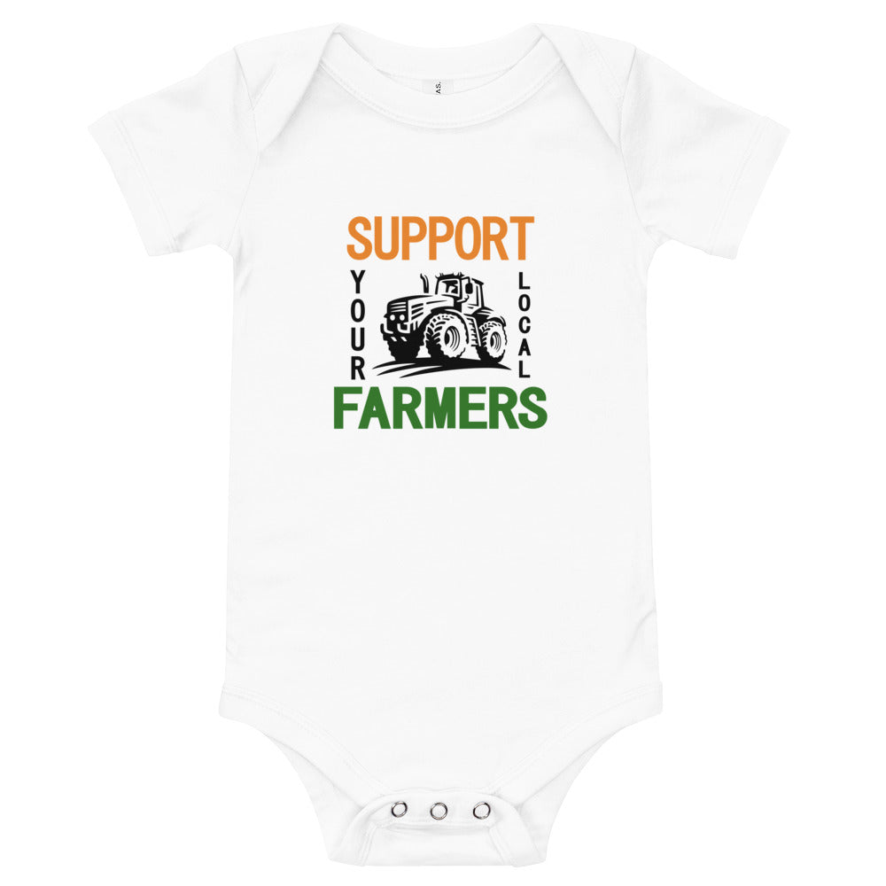 SUPPORT YOUR LOCAL FARMERS - Baby short sleeve one piece