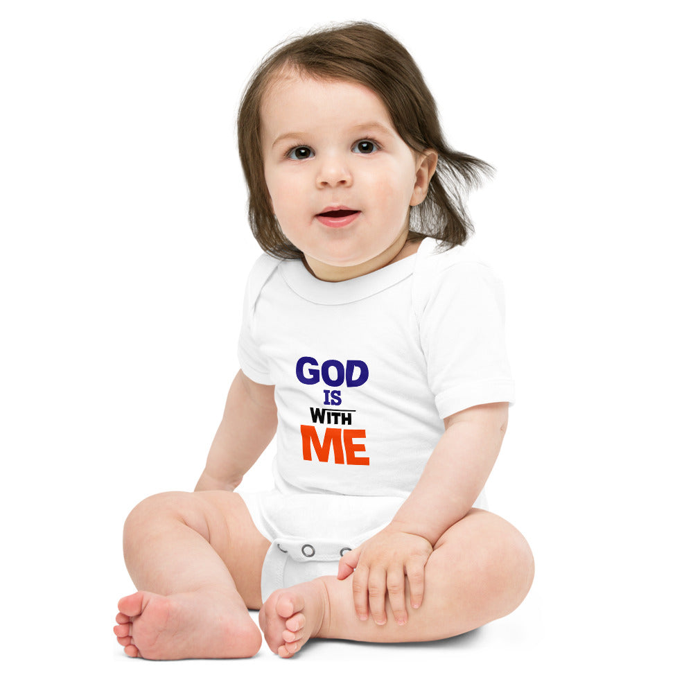 GOD IS WITH ME - Baby short sleeve one piece