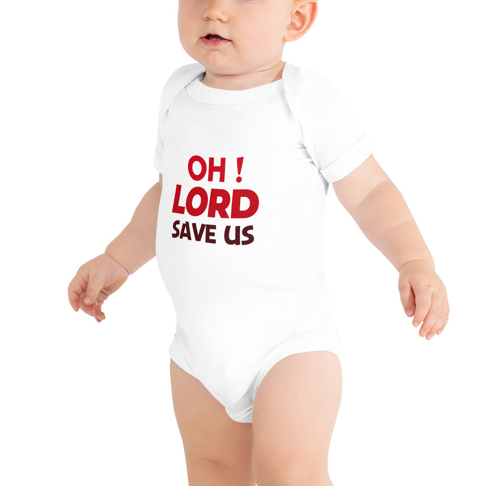 OH ! LORD SAVE US - Baby short sleeve one piece