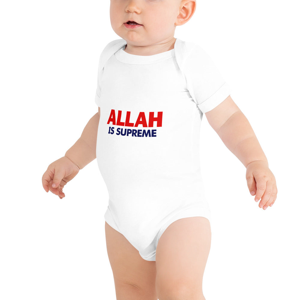 ALLAH IS SUPREME - Baby short sleeve one piece