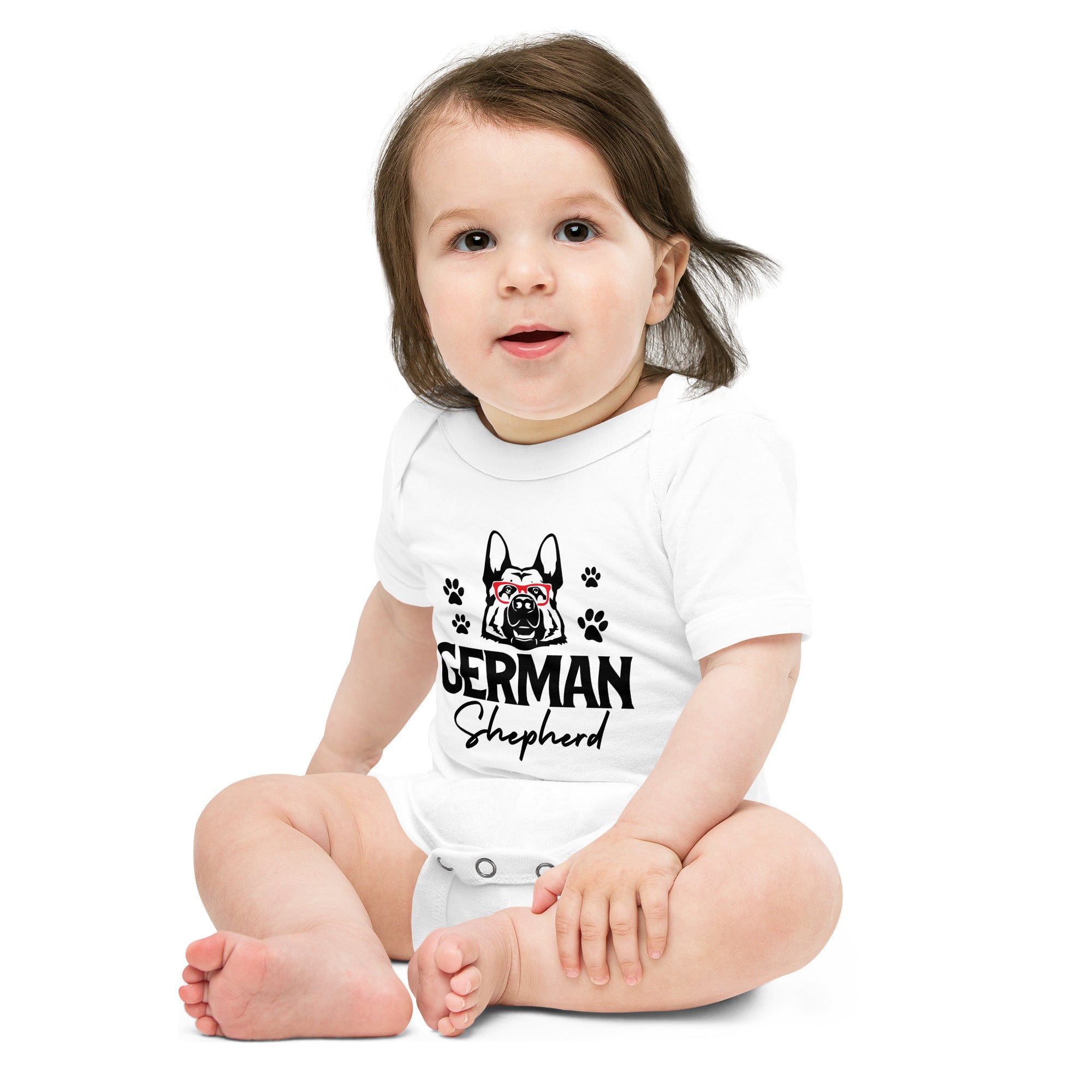 GERMAN SHEPHERD - Baby short sleeve one piece