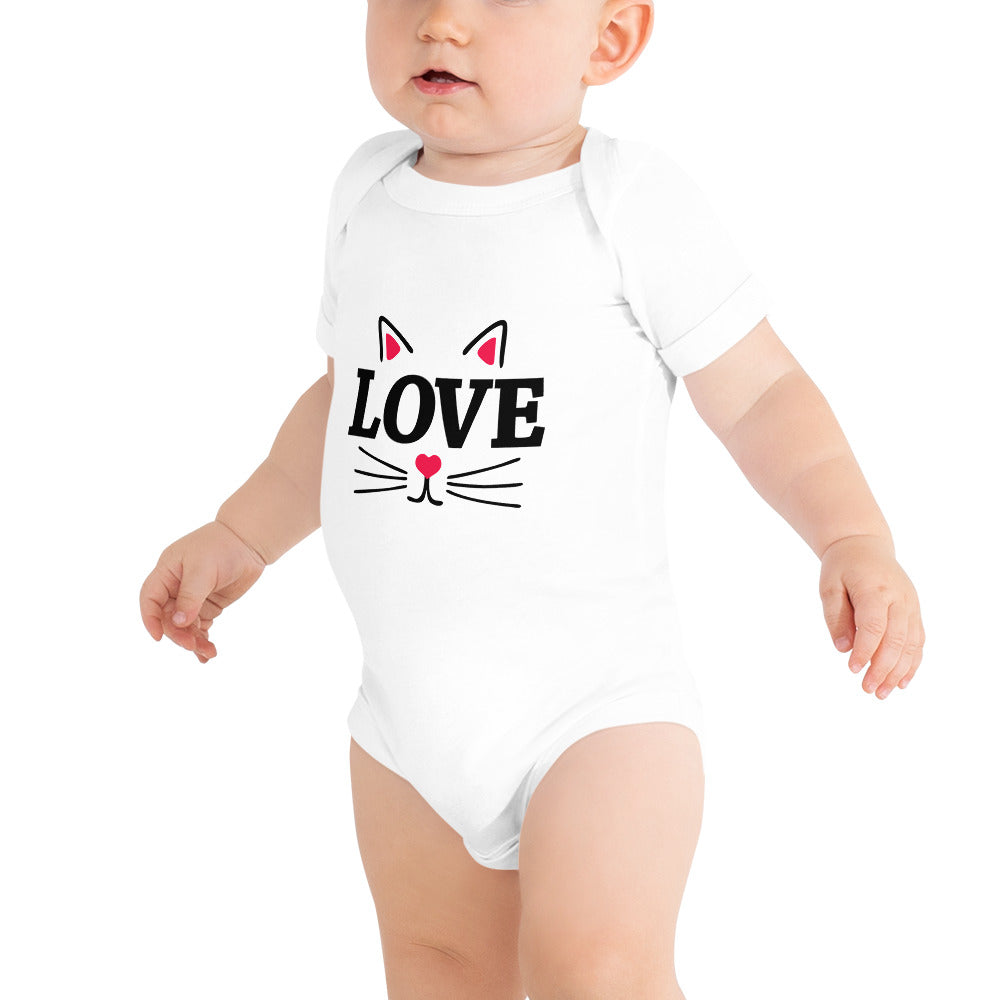 LOVE CATS - Baby short sleeve one piece