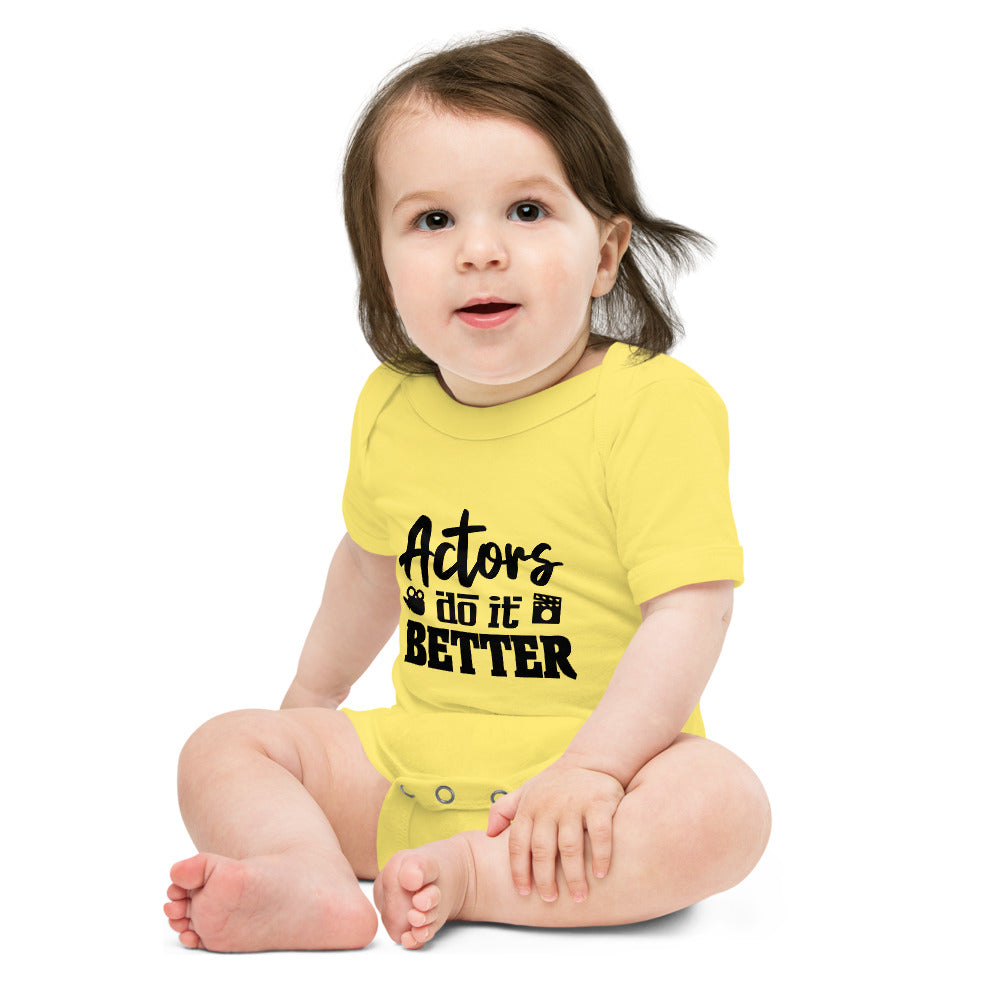 ACTORS DO IT BETTER - Baby short sleeve one piece