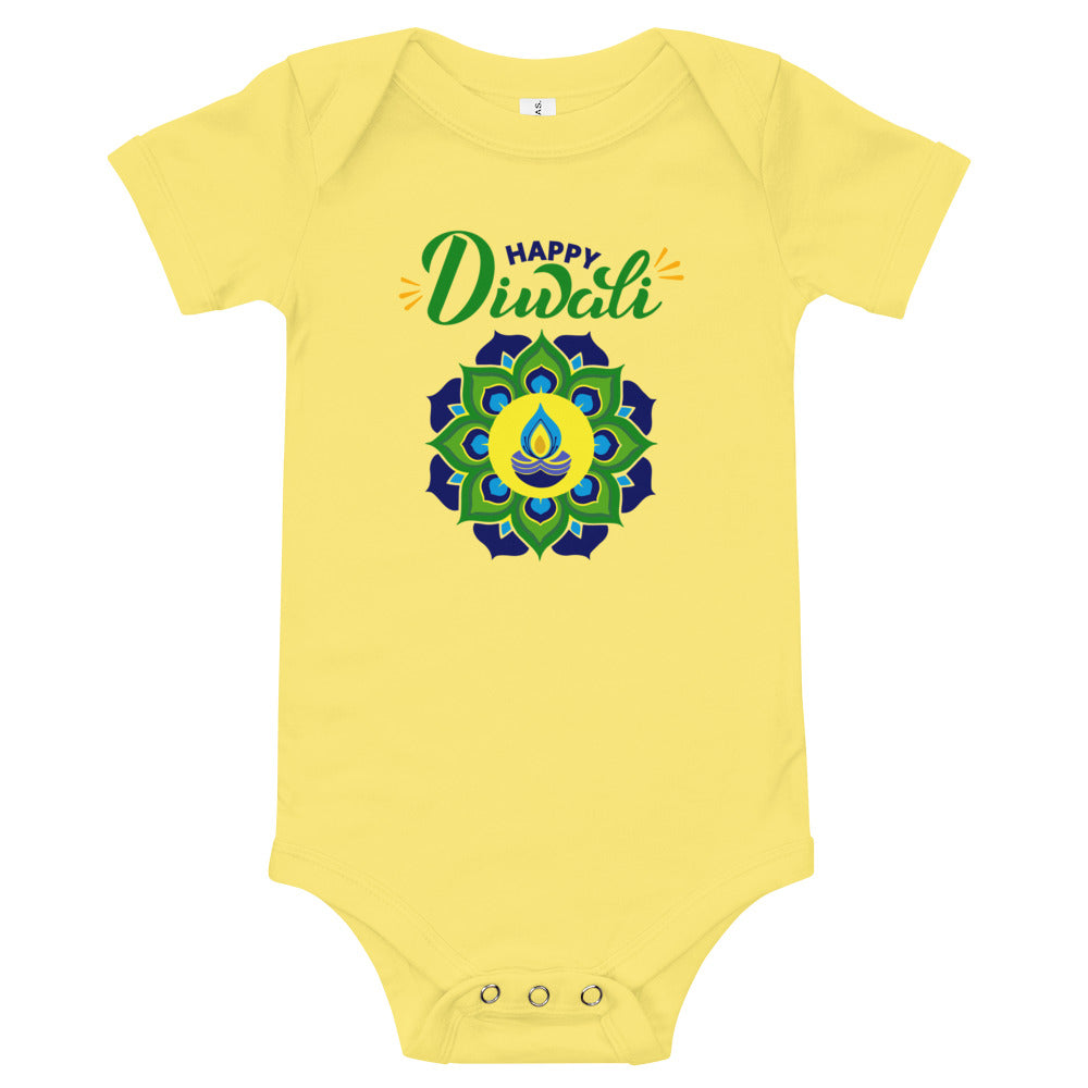 HAPPY DIWALI - Baby short sleeve one piece