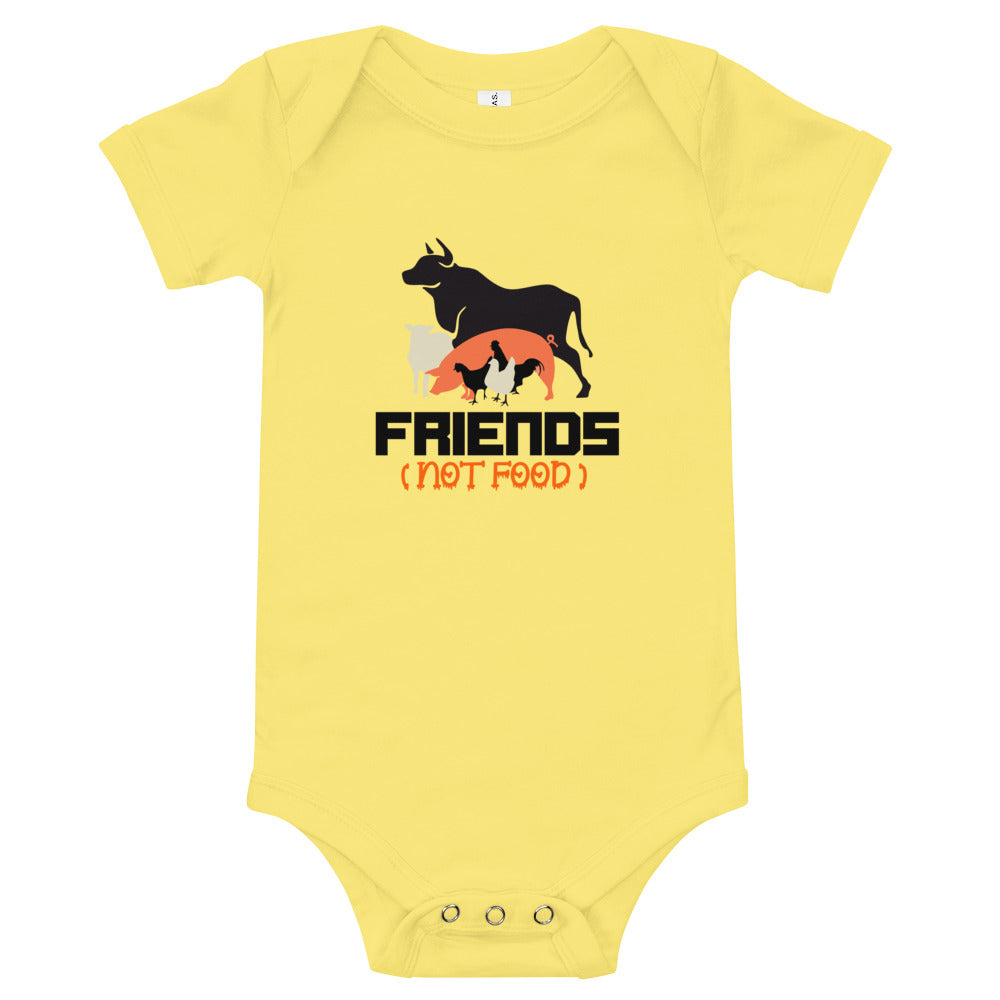 FRIENDS NOT FOOD - Baby short sleeve one piece