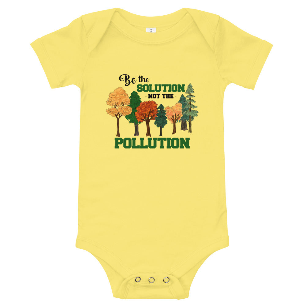 BE THE SOLUTION - Baby short sleeve one piece