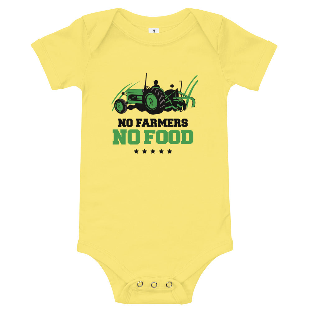 NO FARMERS NO FOOD - Baby short sleeve one piece