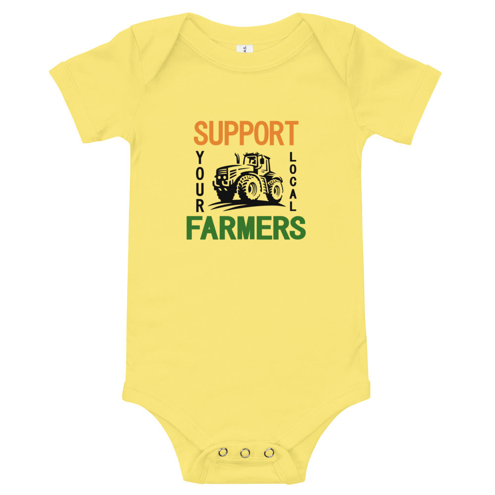 SUPPORT YOUR LOCAL FARMERS - Baby short sleeve one piece