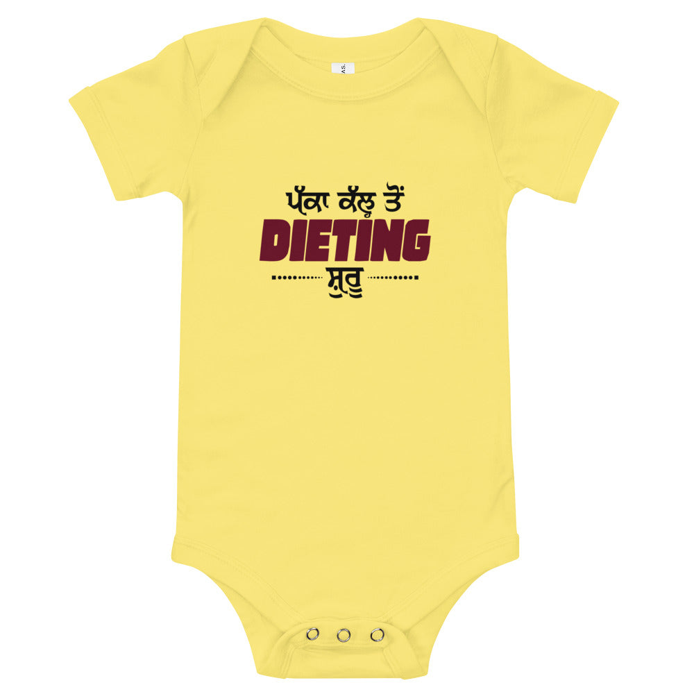 PAKKA KAL TO DIETING SHURU - Baby short sleeve one piece