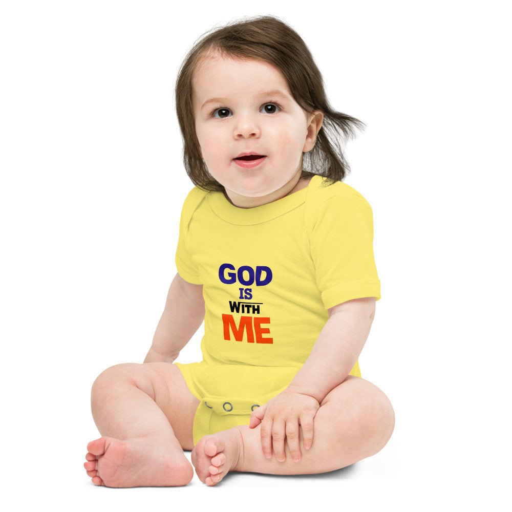 GOD IS WITH ME - Baby short sleeve one piece