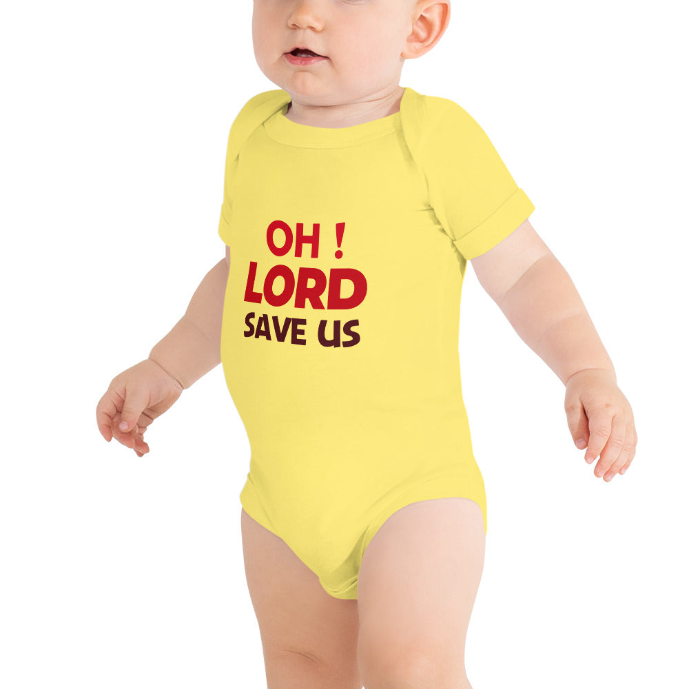 OH ! LORD SAVE US - Baby short sleeve one piece