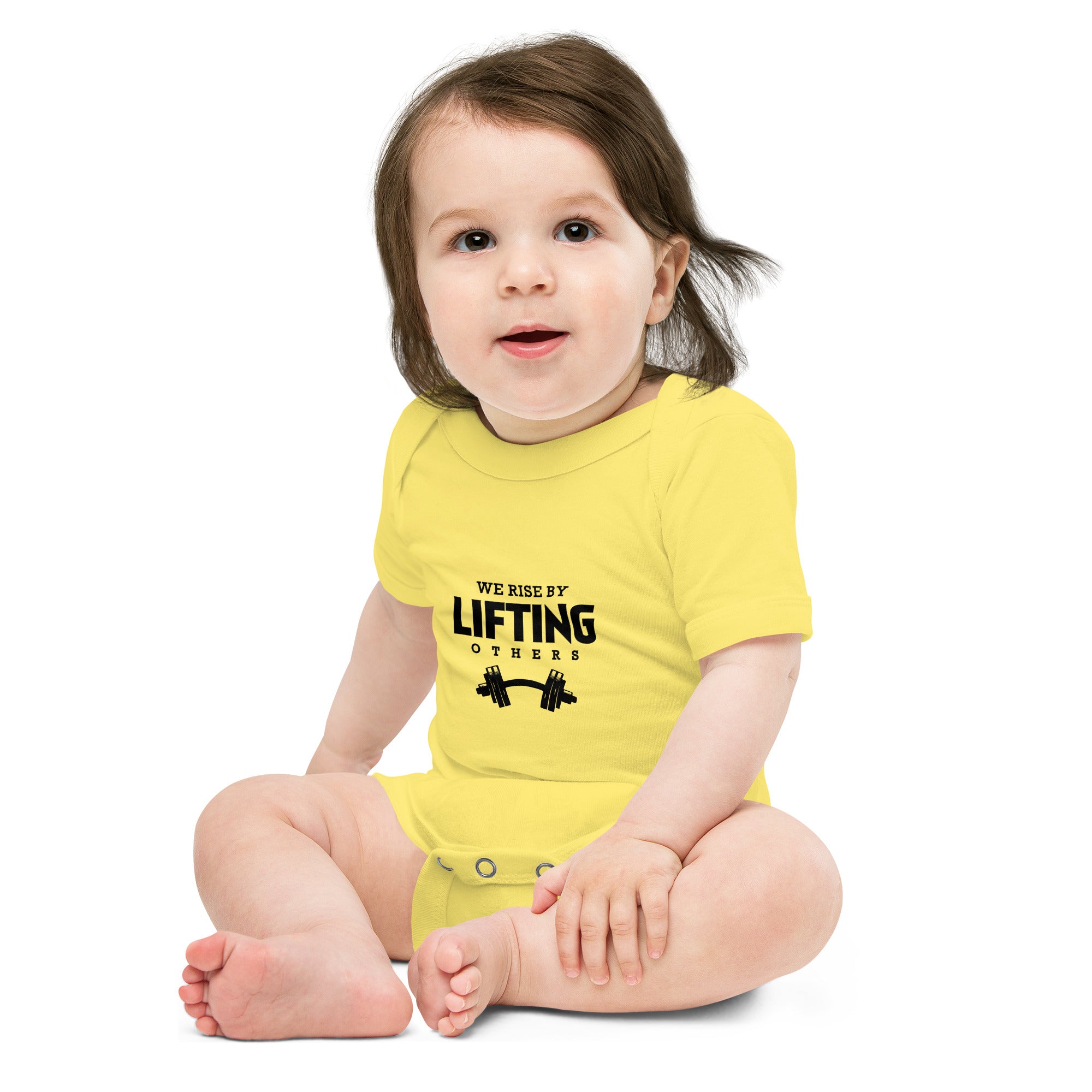 WE RISE BY LIFTING OTHERS - Baby short sleeve one piece