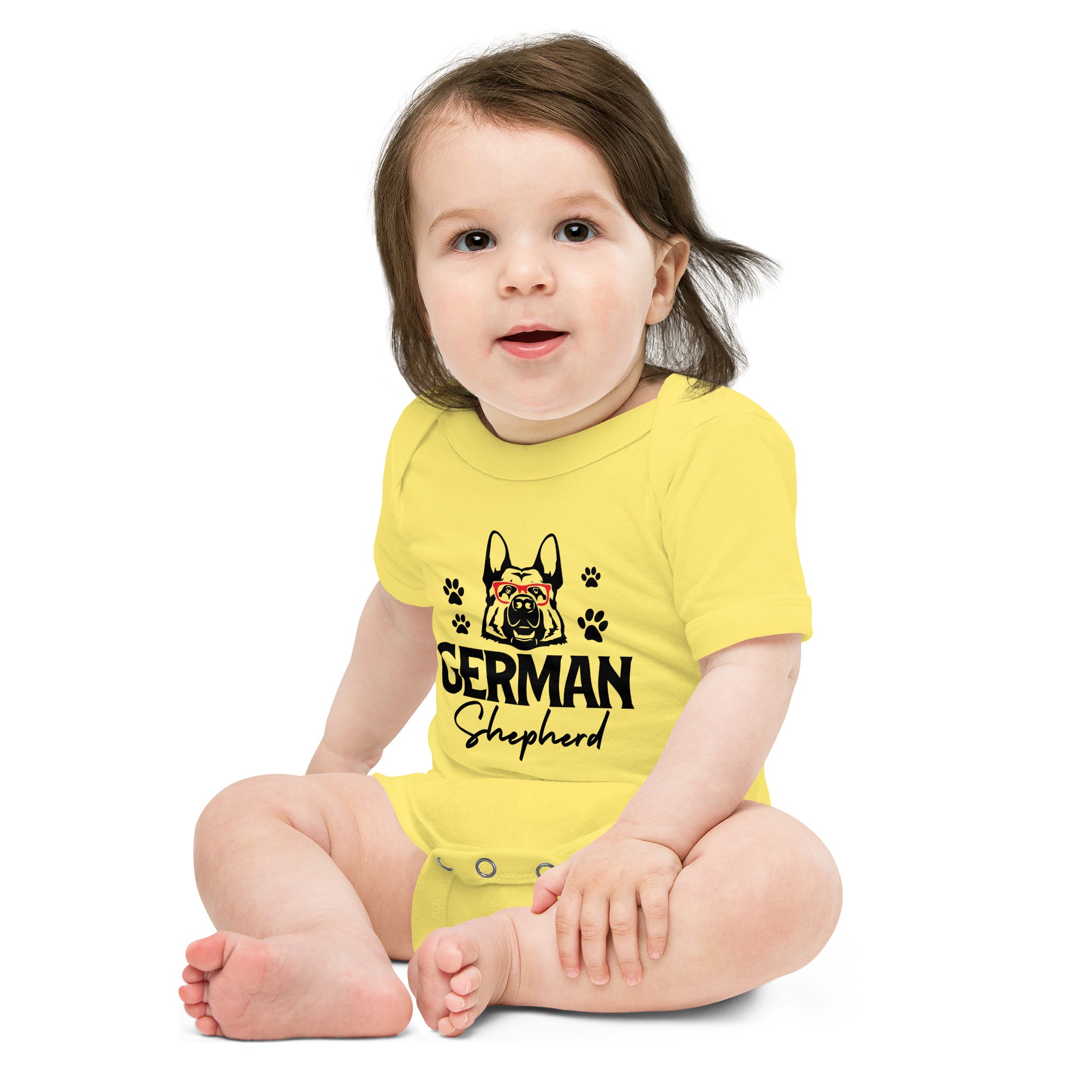 GERMAN SHEPHERD - Baby short sleeve one piece