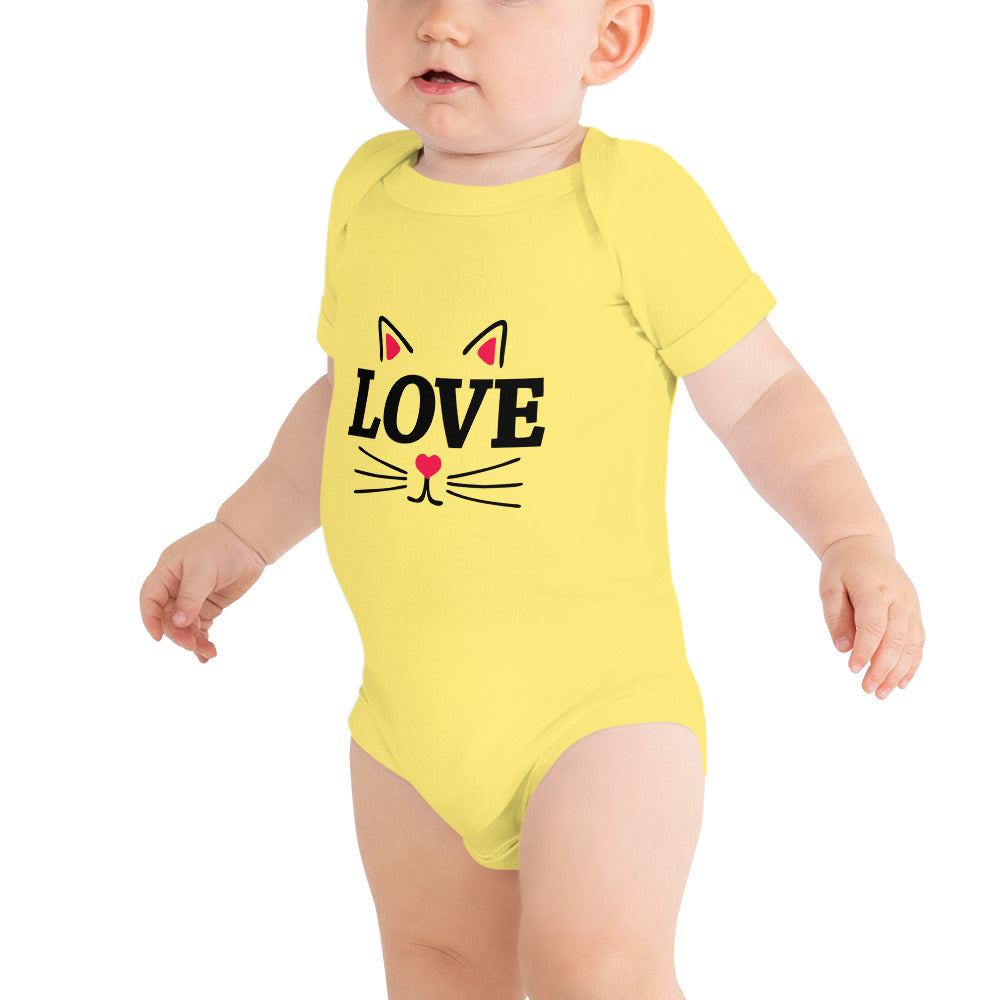 LOVE CATS - Baby short sleeve one piece