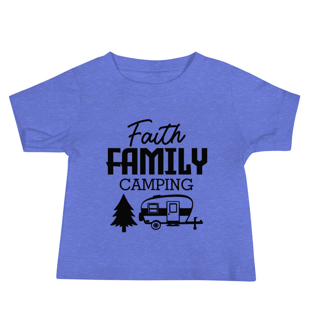 Family Camping- Baby Jersey Short Sleeve Tee