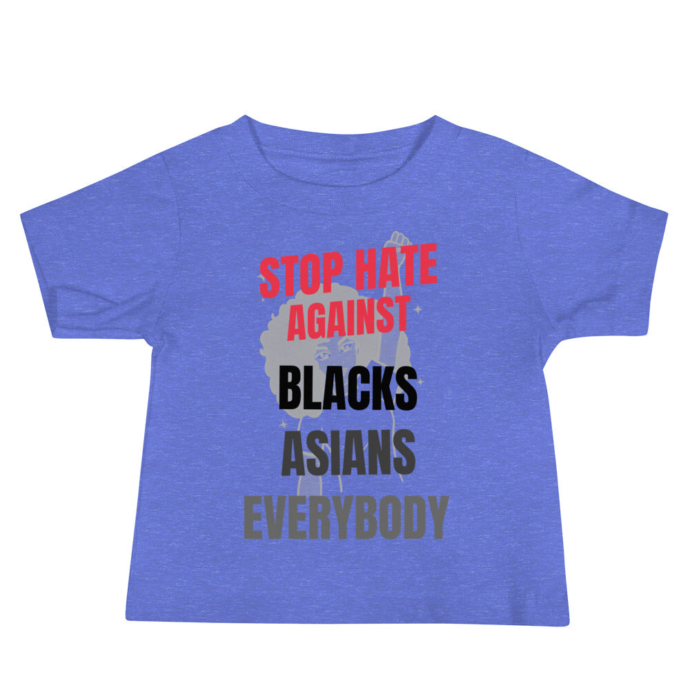 STOP HATE AGAINST EVERYBODY - Baby Jersey Short Sleeve Tee