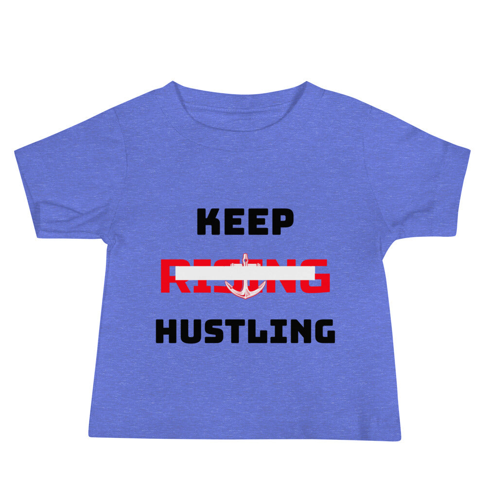 KEEP RISING HUSTLING - Baby Jersey Short Sleeve Tee