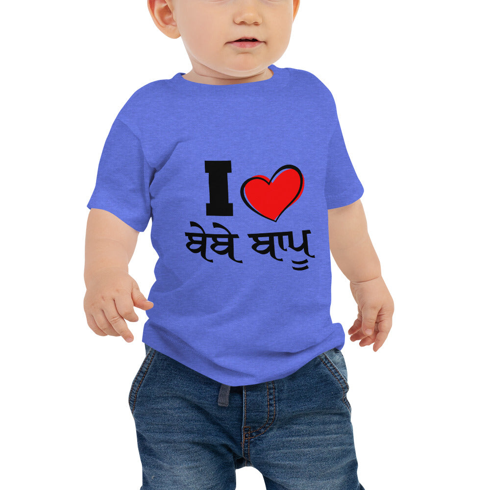 I LOVE BEBE BAPPU - Baby Jersey Short Sleeve Tee