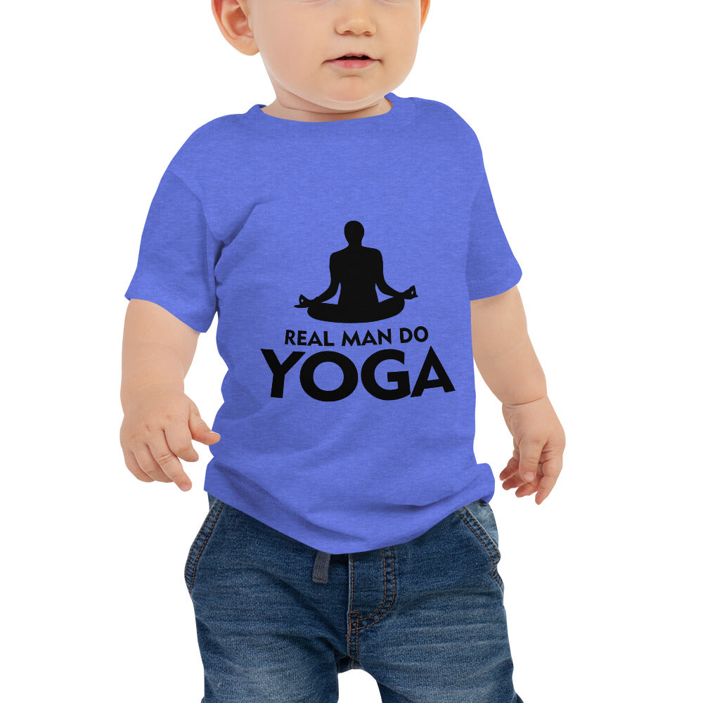 REAL MAN DO YOGA - Baby Jersey Short Sleeve Tee