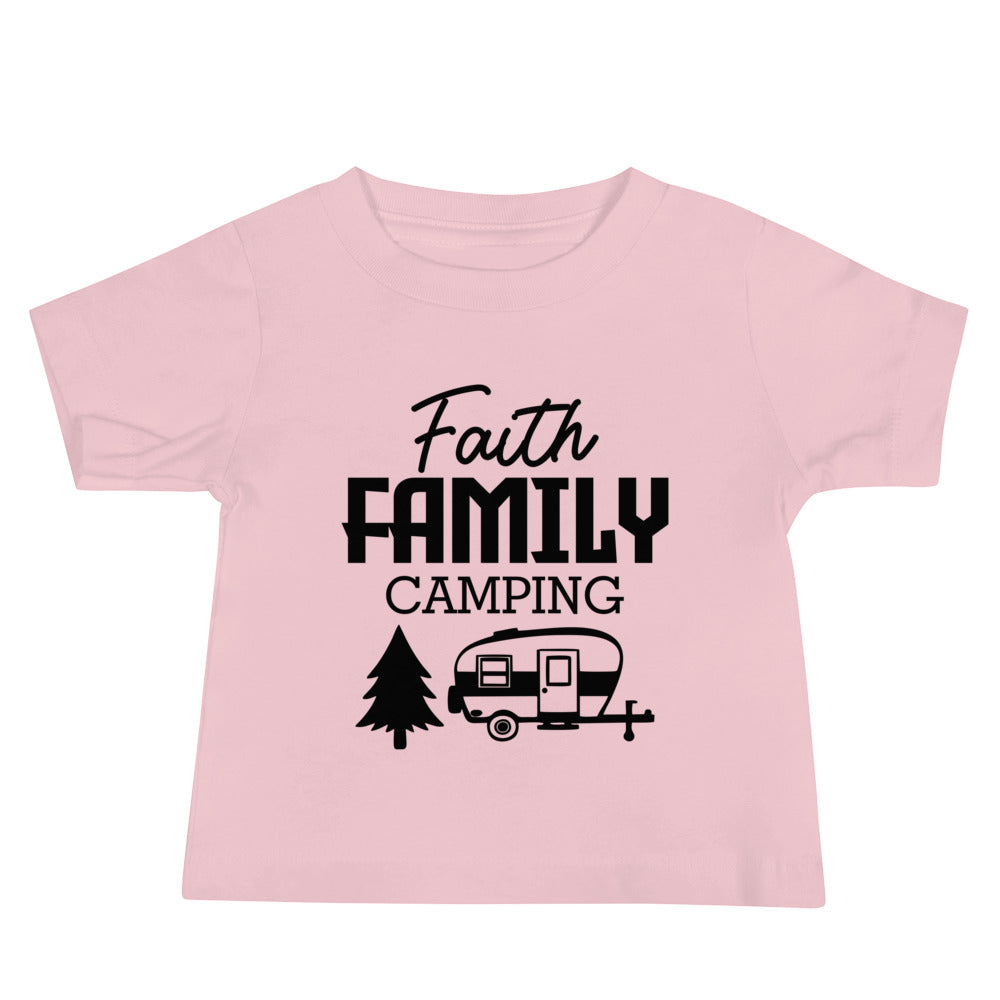 Family Camping- Baby Jersey Short Sleeve Tee