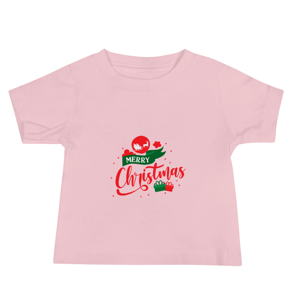 Merry Christmas- Baby Jersey Short Sleeve Tee