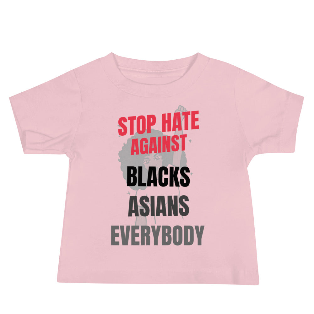 STOP HATE AGAINST EVERYBODY - Baby Jersey Short Sleeve Tee