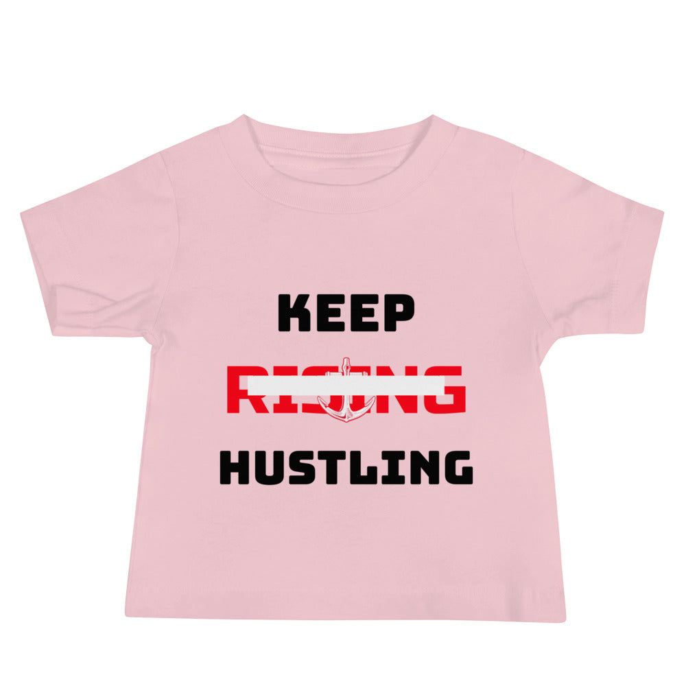 KEEP RISING HUSTLING - Baby Jersey Short Sleeve Tee